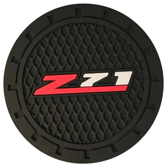 Chevy Z71 Car Cup Holder Coaster Silicone Chevrolet Colorado Silverado Coasters - Picture 4 of 5